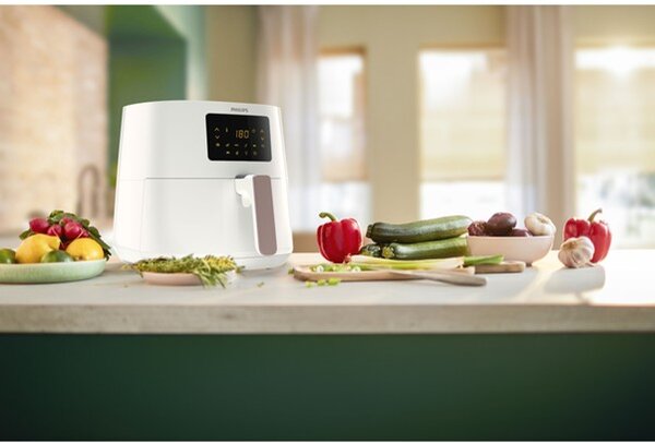 Фритюрник с горещ въздух Philips HD9270/00, бял