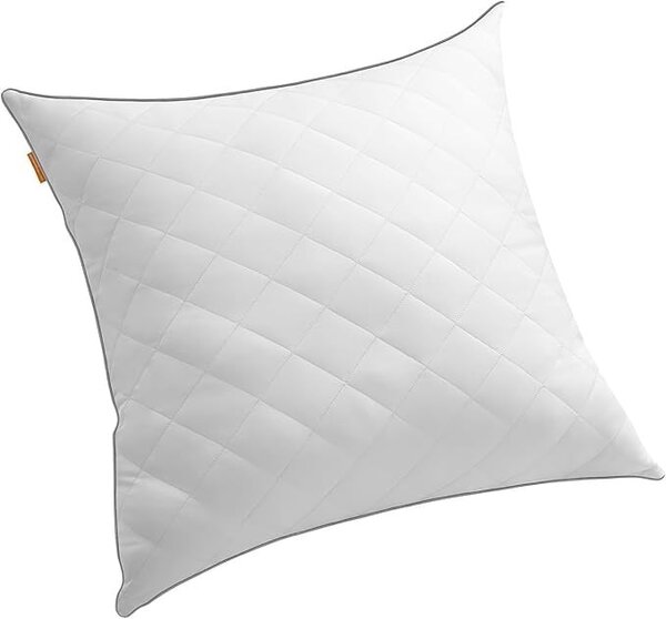 Songmics двустранна възглавница лято зима Songmics Бяла 80x80x18 cm (Полиестер 100%)