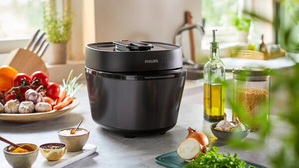 Мултикукър Philips HD2151/40, 5 L, 1000 W, черен