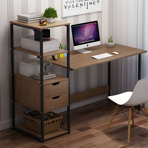 Zayn ΙΙ Pako World Nuc 107x40x110 cm бюро с етажерка за книги