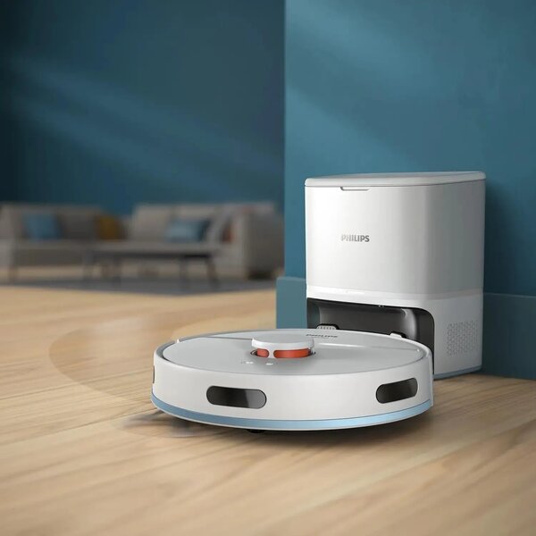 Прахосмукачка робот Philips HomeRun 2000 Series XU2100/20, бяла