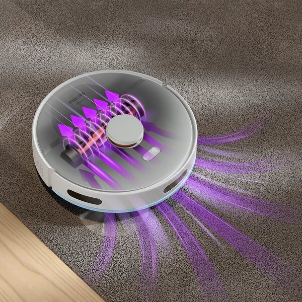 Прахосмукачка робот Philips HomeRun 2000 Series XU2100/20, бяла