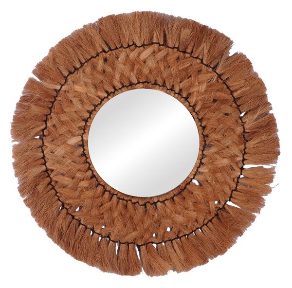 Огледало Ailan Boho Pako World Natural 60x60x8 cm