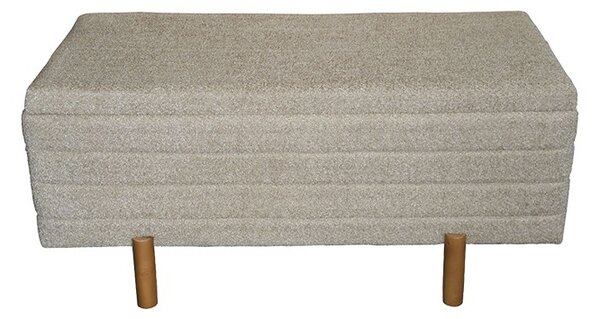 Комплект от 2 табуретки с място за съхранение Cindy Pako World Beige 110x50x49 cm