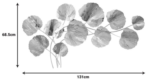 Метална декорация за стена Fleur Pako World Pako World Golden Flower 131x68.5x6 cm