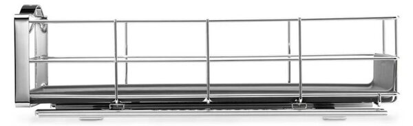 Плъзгащ се органайзер за шкаф Simplehuman KT1118, До 9 кг, 22.8x50.8x15.2 см, Инокс