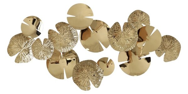 Метална декорация за стена Lily Pako Pako World Golden 130x64.5x6 cm
