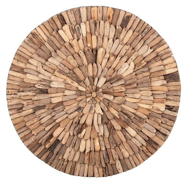 Дървена декорация за стена Wargrene Boho Pako World Natural 60x60x6 cm