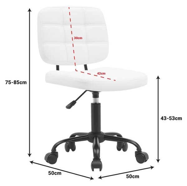 Работен стол Pako World Chair White 50x50x75.85 cm