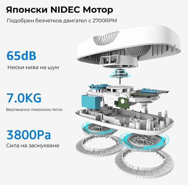 Робот за почистване на прозорци Xiaomi Hutt DDC5, черен