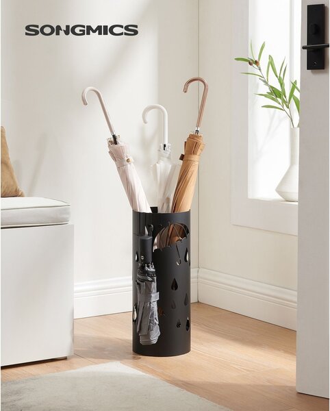 Стойка за чадър Songmics Black 17x17x41 cm