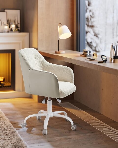 Работен стол с катарама от капучино Songmics 60.8x58x96 cm
