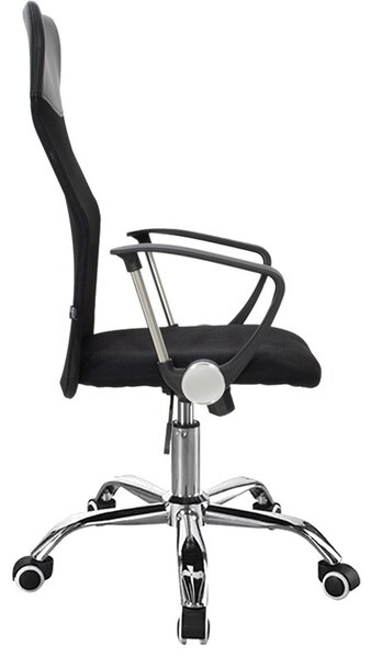 Офис стол, Joel 2, Pako World, текстил, черен, 61x59x109-123 см