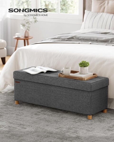 Скрин за съхранение Сив Songmics 38 x 110 x 40 см