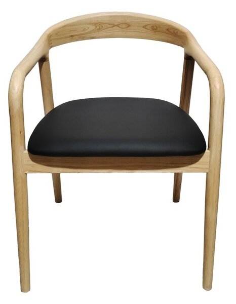 Стол с подлакътници Hogie Natural 61x60x76 cm