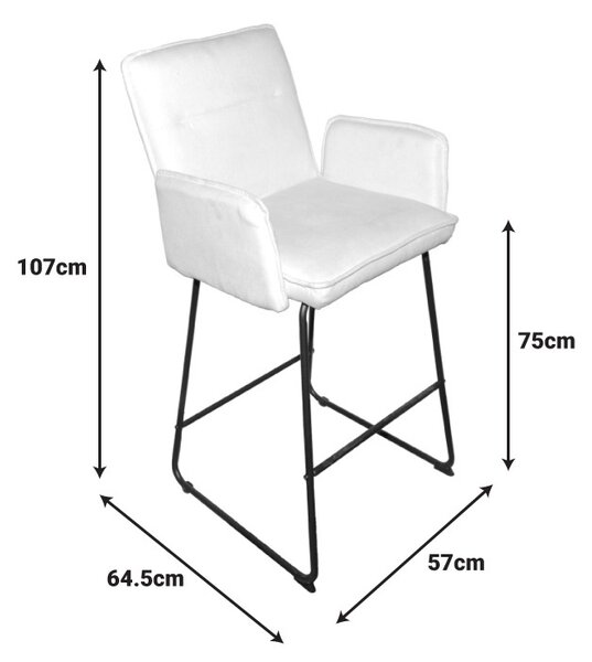 Бар стол Essential White 57x64.5x64.5x107 cm