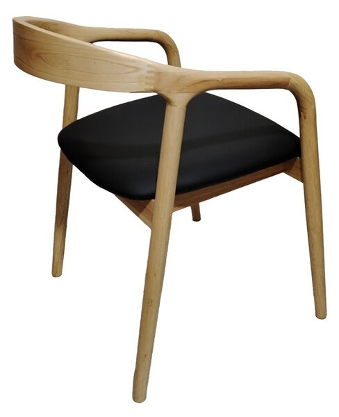 Стол с подлакътници Hogie Natural 61x60x76 cm