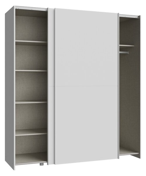 Гардероб с 2 врати Noez I White 170.5x61x190.5 cm