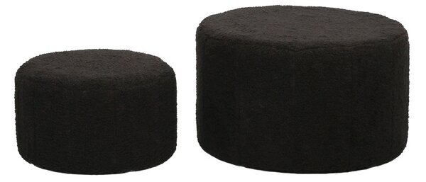 Комплект от 2 табуретки 2 бр Gabello boucle Black 44x44x26,5 cm