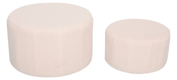 Комплект от 2 табуретки 2 бр Gabello boucle Bej 44x44x26,5 cm