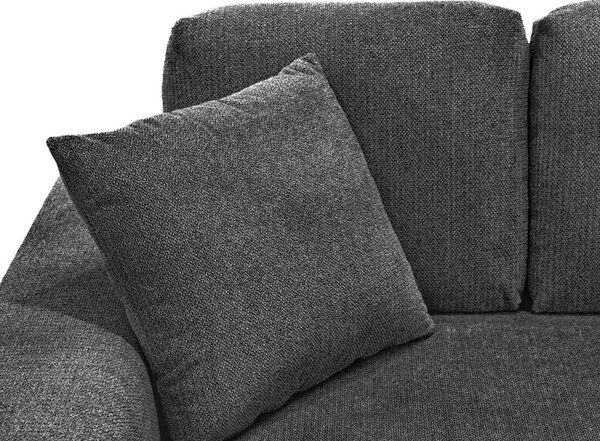 Ъглов диван Cornerdo Тъмносив 265x175x85 см