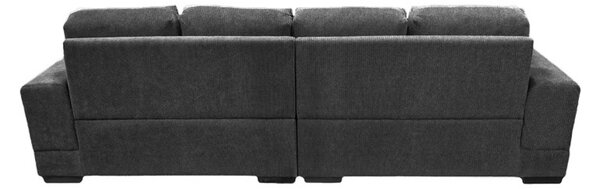 Ъглов диван Cornerdo Тъмносив 265x175x85 см