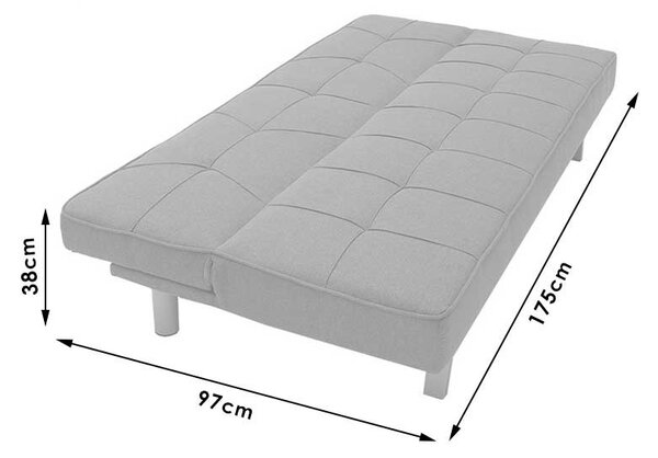 Комплект мебели за всекидневна 2 бр. Atmos Светлосин 175x97x74 см
