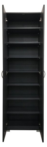 Шкаф с 2 врати Racka Тъмносив 58x34x186 см