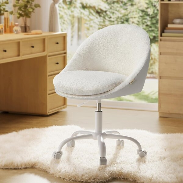 Songmics Работен стол Cappuccino boucle 56x60x93.3 cm (копие 1)
