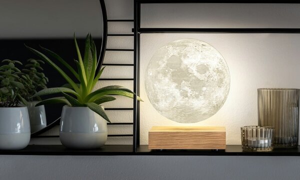 LED настолна лампа в естествен цвят (височина 14 cm) Moon – Gingko