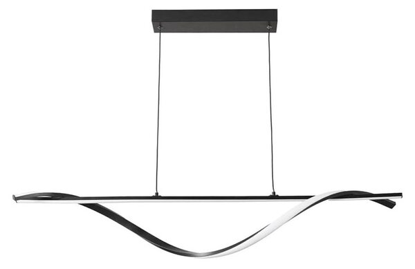 LED полилей, Infinity, черен, 120x12x150 см