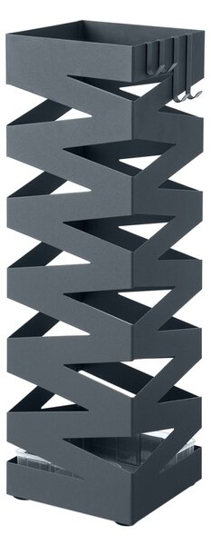Стойка за чадъри Songmics, сива, 15,5 x 15,5 x 49 см