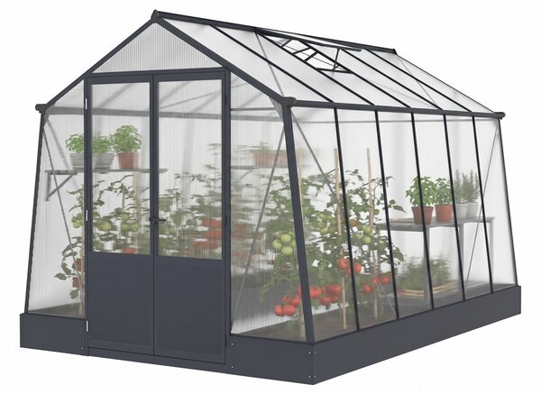 Алуминиева оранжерия Lilia 2,5 x 3,7 м CoverTech антрацит