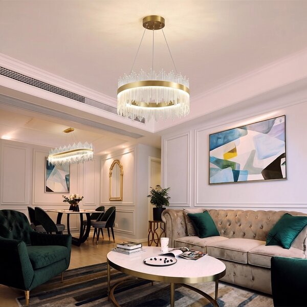 LED полилей, Crown, Pako, златист, 40x40x30 см