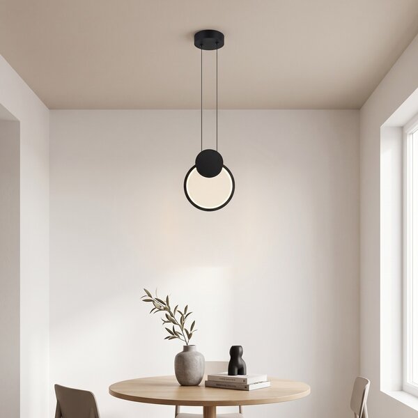 LED полилей, Ganden, Pako, черен, 26,5 × 26,5 × 20 см