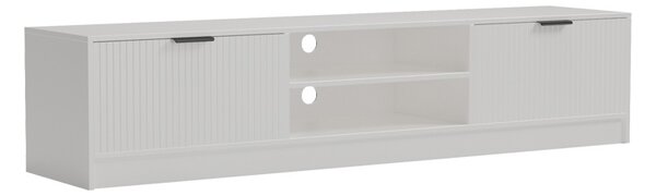 Comoda TV, Lemardo, Alb, 180x40x40 cm