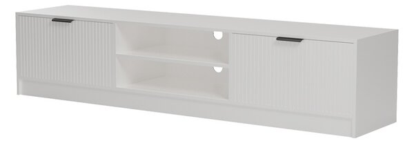 Comoda TV, Lemardo, Alb, 180x40x40 cm