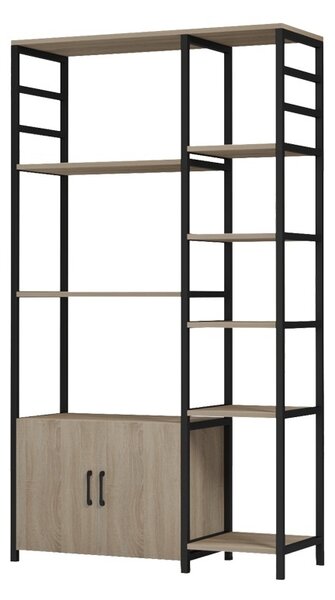 Raft bucatarie cu dulap, Ranea, Stejar, 85x32x150 cm