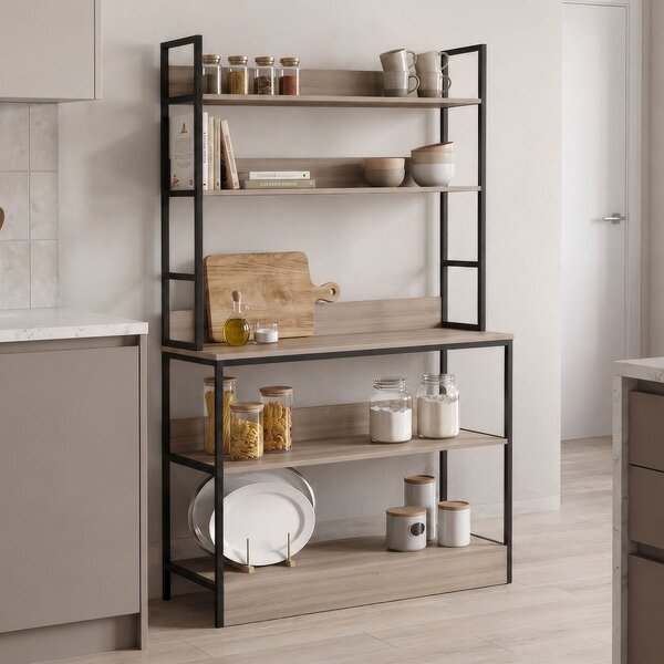 Raft bucatarie, Oranis, Stejar, 105x38x165 cm