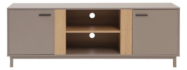 Comoda TV, Polenio, Taupe, 150x40x53 cm