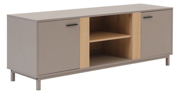 Comoda TV, Polenio, Taupe, 150x40x53 cm