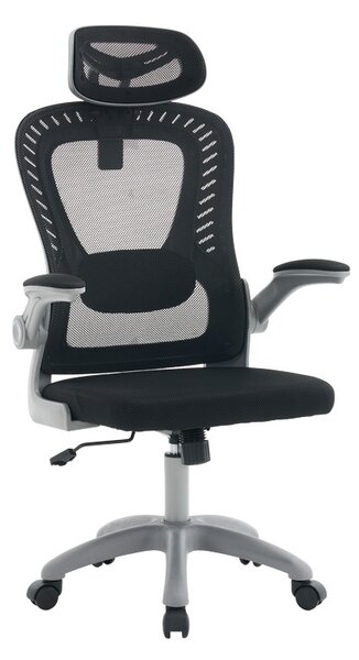 Scaun birou, Delilah, Negru, 61x62x110 cm