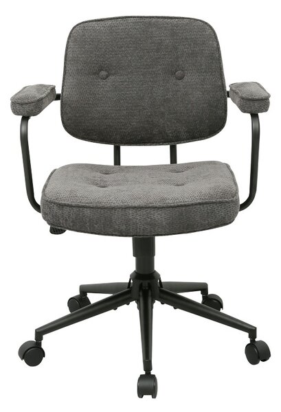 Scaun birou, Leberta, Antracit, 64x63.5x86 cm