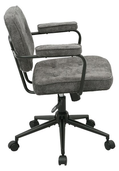 Scaun birou, Leberta, Antracit, 64x63.5x86 cm