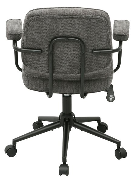 Scaun birou, Leberta, Antracit, 64x63.5x86 cm