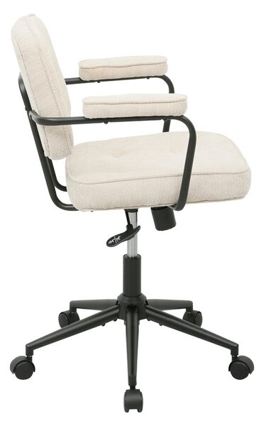 Scaun birou, Leberta, Bej, 64x63.5x86 cm