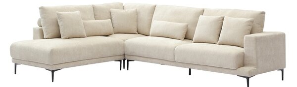 Дясно крило за диван „Малива“, бежово, 280x210x100 см