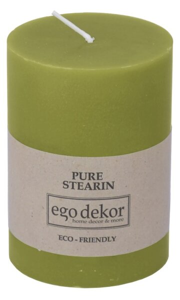 Зелена свещ, време на горене 37 часа Eco - Eco candles by Ego dekor