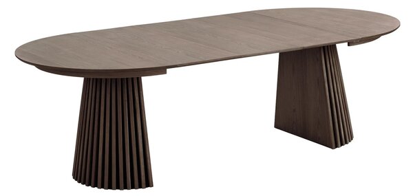 Set 7 piese Masa dining si scaune Osaka, Natural, 120x120x78 cm