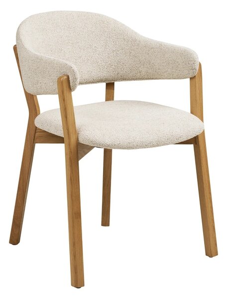 Set 7 piese Masa dining si scaune Darwin and Dunkirk, Natural, 59.5x75x80 cm